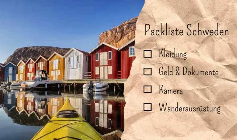 Packliste Schweden